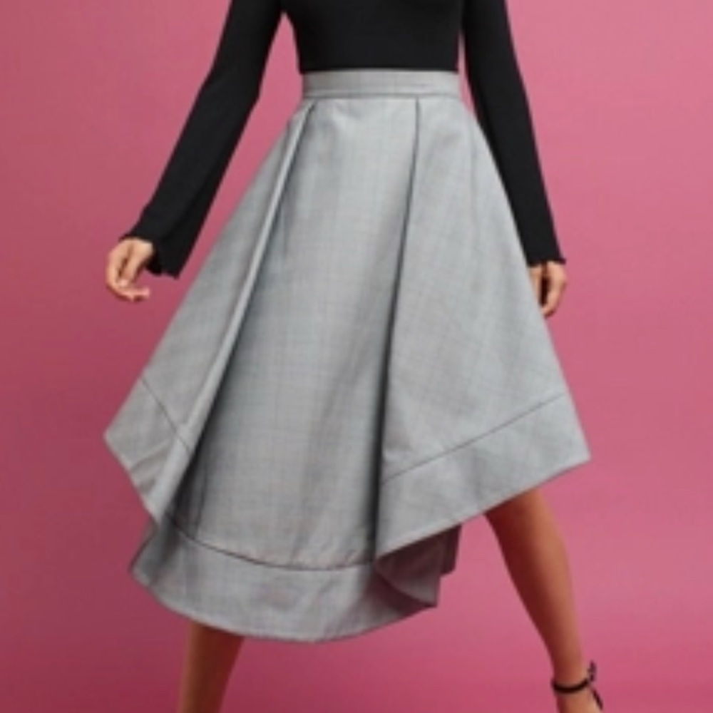 C/MEO Collective High Low Logan Plaid Skirt